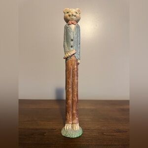 Vintage Skinny Pencil Cat Figurine